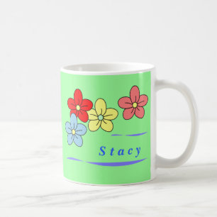 Personalisierte Blumen-Tassen Kaffeetasse