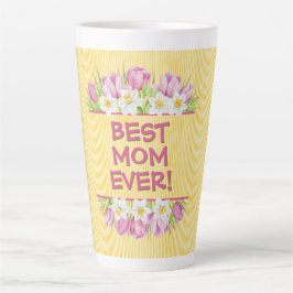 Personalisierte Blumen Tulpe und Narzisse Milchtasse