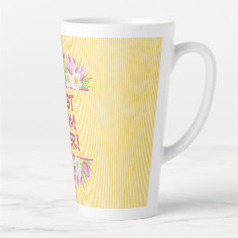Personalisierte Blumen Tulpe und Narzisse Milchtasse