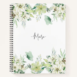 Personalisierte Blumen Weibliche Stilrichtungen Mo Notizbuch