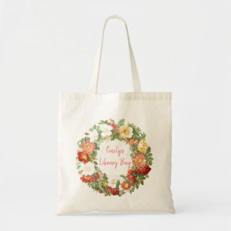 Personalisierte Blumenbibliothek Tragetasche