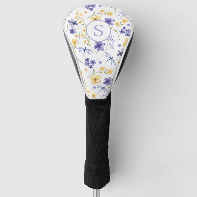 Personalisierte Blumenfarbe Golf Headcover (Vorderseite)