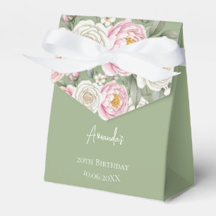 Personalisierte Blumengeburtstags-Geschenkbox Geschenkschachtel