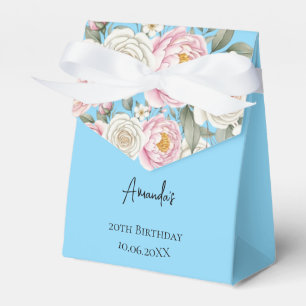 Personalisierte Blumengeburtstags-Geschenkbox Geschenkschachtel
