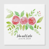 Personalisierte Blumenhochzeit Party Gefallen Magn