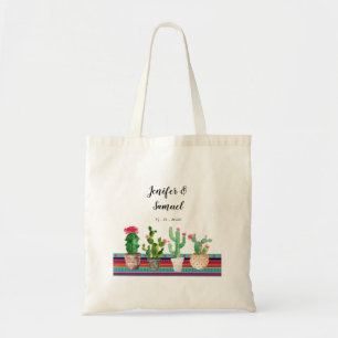 Personalisierte Blumenkaktus Tote Bag Tragetasche