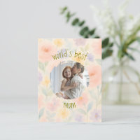 Personalisierte Blumenkarte "Die beste Mama der We