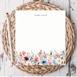 Personalisierte Blumenrinnen Notizblock<br><div class="desc">Diese Notizblöcke sind hell und fröhlich und machen ein perfektes Geschenk oder Ergänzung zu Ihrem Schreibtisch. Passen Sie das Notizblock mithilfe des Vorlagenformulars an. Verwenden Sie die Funktion Weitere anpassen, um den Schriftart oder das Layout des Textes zu ändern.</div>