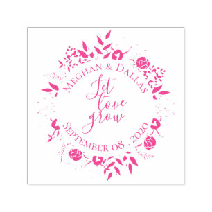 Personalisierte Blumenzeremonie Permastempel