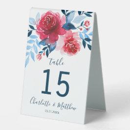 Personalisierte Blumenzwiebelnummer Tischaufsteller