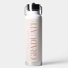 Personalisierte Blush Pink-Klasse 2025 Abitur Trinkflasche