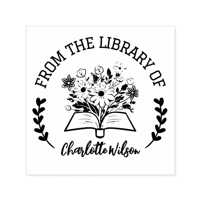 Personalisierte Blüte aus der Bibliothek der Brief Permastempel (Design)