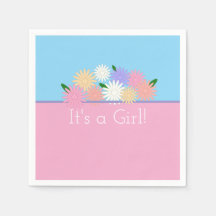 Personalisierte Blüte Es ist ein Baby Girl Pink un
