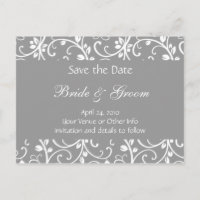 Personalisierte Blütenpopulation Save the Date