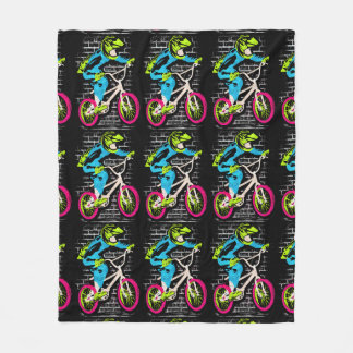 Personalisierte Bmx-Fleece - Bmx Bike Graffiti Fleecedecke