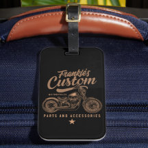 Personalisierte Bobber Motorradgarage