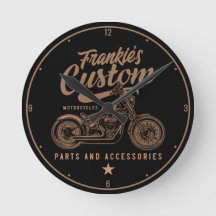 Personalisierte Bobber Motorradgarage