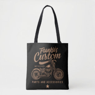 Personalisierte Bobber Motorradgarage Tasche