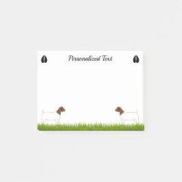 Personalisierte Boerziege Post-it Klebezettel