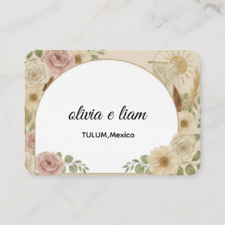 Personalisierte Boho-Hochzeit-Tischkarten | Custo Platzkarte