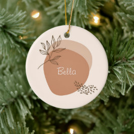 Personalisierte boho minimalistisch keramik ornament