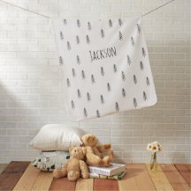 Personalisierte Boho Schwarz-Weiß