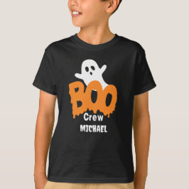 Personalisierte Boo-Crew Kids Halloween T-Shirt