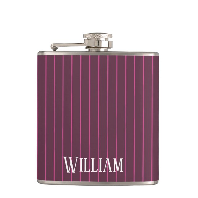 Personalisierte Bordeaux Flachmann (Vorderseite)