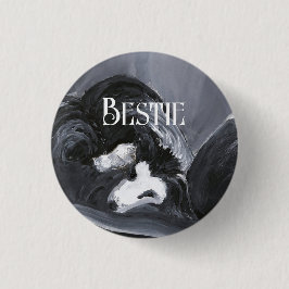 Personalisierte Border Collie Button