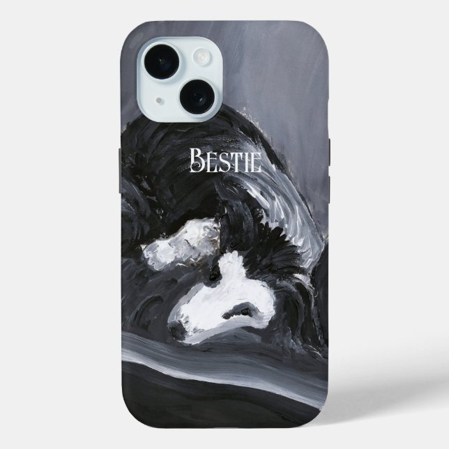 Personalisierte Border Collie Case-Mate iPhone Hülle (Rückseite)