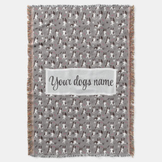 Personalisierte Border Collie Musterdecke Decke