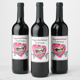 Personalisierte Boss Lady Celebration Weinetikett