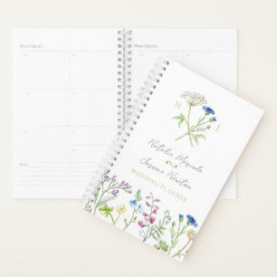 Personalisierte botanische Aquarell-Hochzeit  Planer