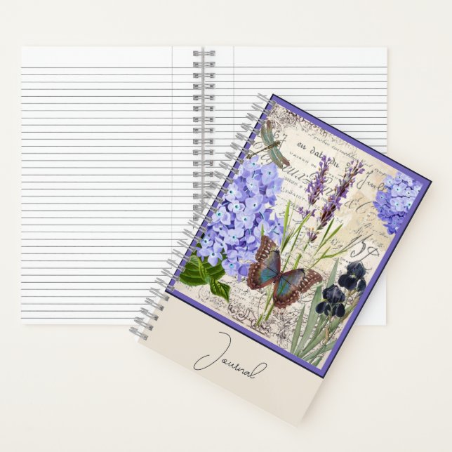 Personalisierte botanische Fachzeitschrift Notizbuch (Innen)