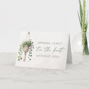 Personalisierte botanische Überbrückungskarte Karte
