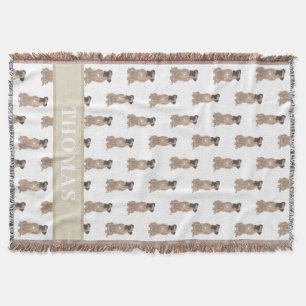 Personalisierte Boxer (Fawn-Maske)  Decke