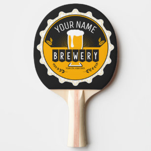 Personalisierte Brauerei Bierflasche Bar  Tischtennis Schläger