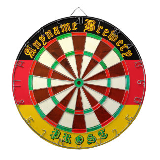 Personalisierte Brauerei Deutsche Flagge Design Ba Dartscheibe