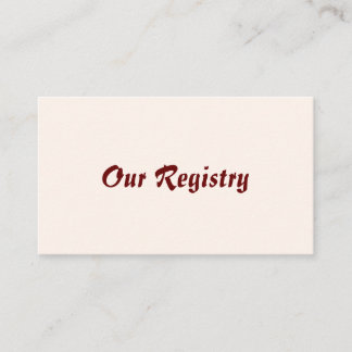 Personalisierte Bräunungs- und Toilettenregisterka Begleitkarte
