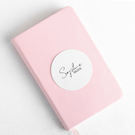 Personalisierte Braut Runder Aufkleber