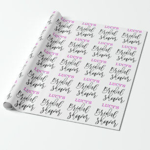 Personalisierte Brautdusche  Geschenkpapier