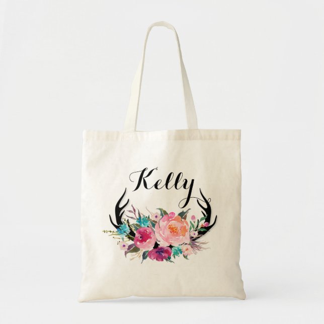 Personalisierte Brautjungfern-Taschen-Tasche Tragetasche (Vorne)