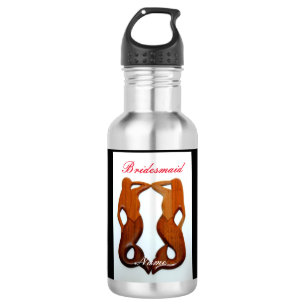personalisierte Brautjungfrau Edelstahlflasche