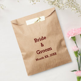 Personalisierte Brautpaare und Hochzeitsfeier Geschenktütchen