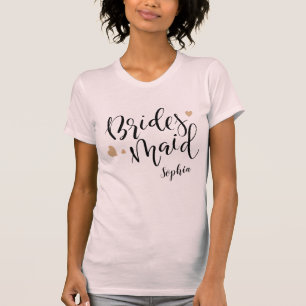 Personalisierte Brautparty-Brautjungfern-Shirts T-Shirt
