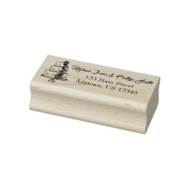 Personalisierte Brautpavillon Hochzeitstorte Dusch Gummistempel