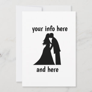 PERSONALISIERTE BREITERINVITATIONEN BRIDE & GROOM  EINLADUNG