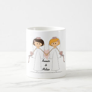 Personalisierte Bride & Bride-Tasse Kaffeetasse