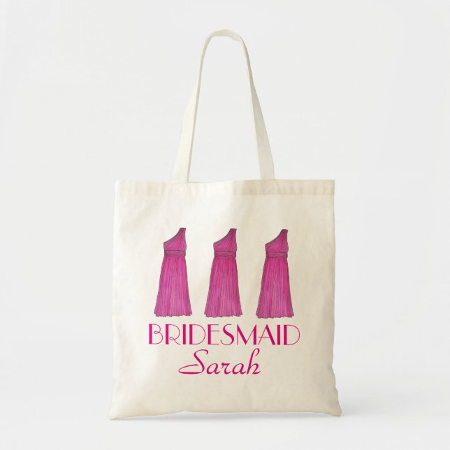 Personalisierte Bridesmaid Dress Brautparty Tasche (Vorne)