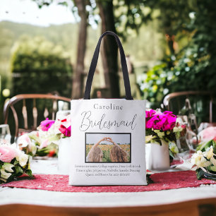 Personalisierte Bridesmaid Foto Favorite Erinnerun Tasche